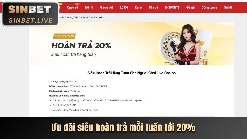 Thưởng nạp lại hàng ngày shbett win